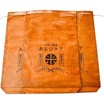 Amazon｜あるひケア 米袋 30kg 3枚入り 柿渋 【天然素材の保存袋】日本